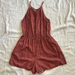 Burnt orange romper - Size M